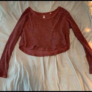 rusty red sweater